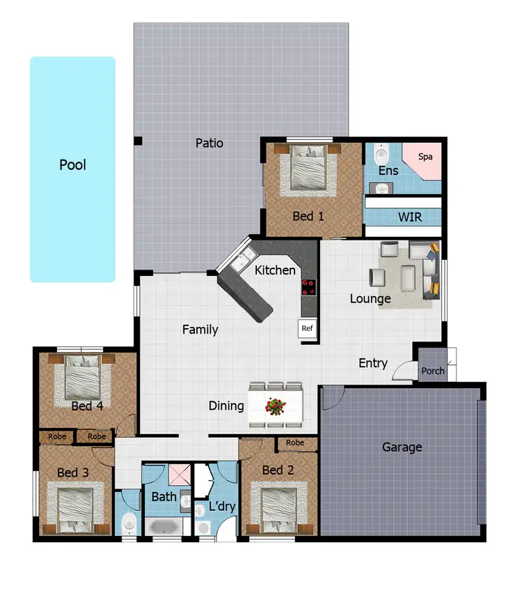 Floorplan of Homely house listing, 5 Mowbray Court, Mount Low QLD 4818