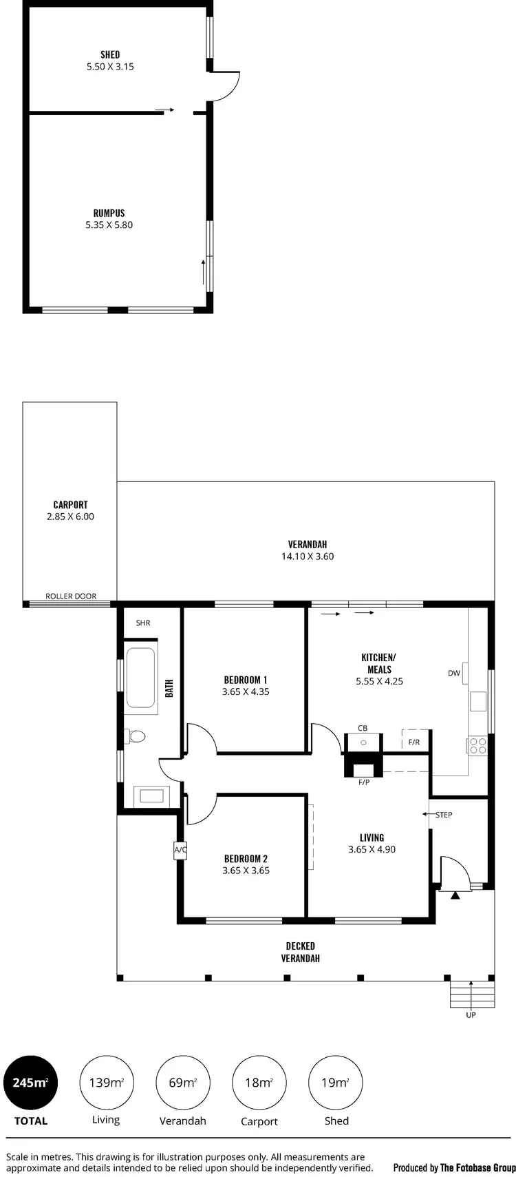 Floorplan of Homely house listing, 12 Albert Place, Blackwood SA 5051