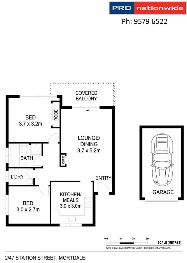 Floorplan of Homely unit listing, 2/47 Station Street, Mortdale NSW 2223