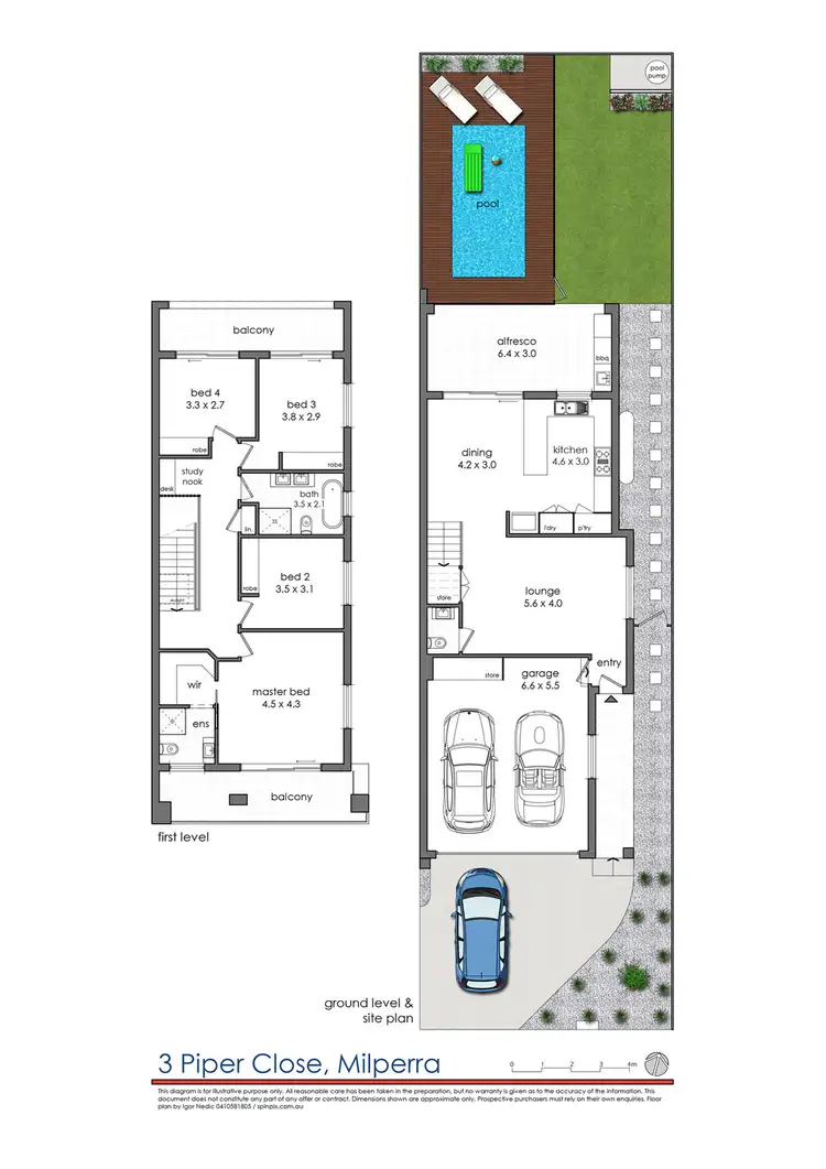 Floorplan of Homely house listing, 3 Piper Close, Milperra NSW 2214