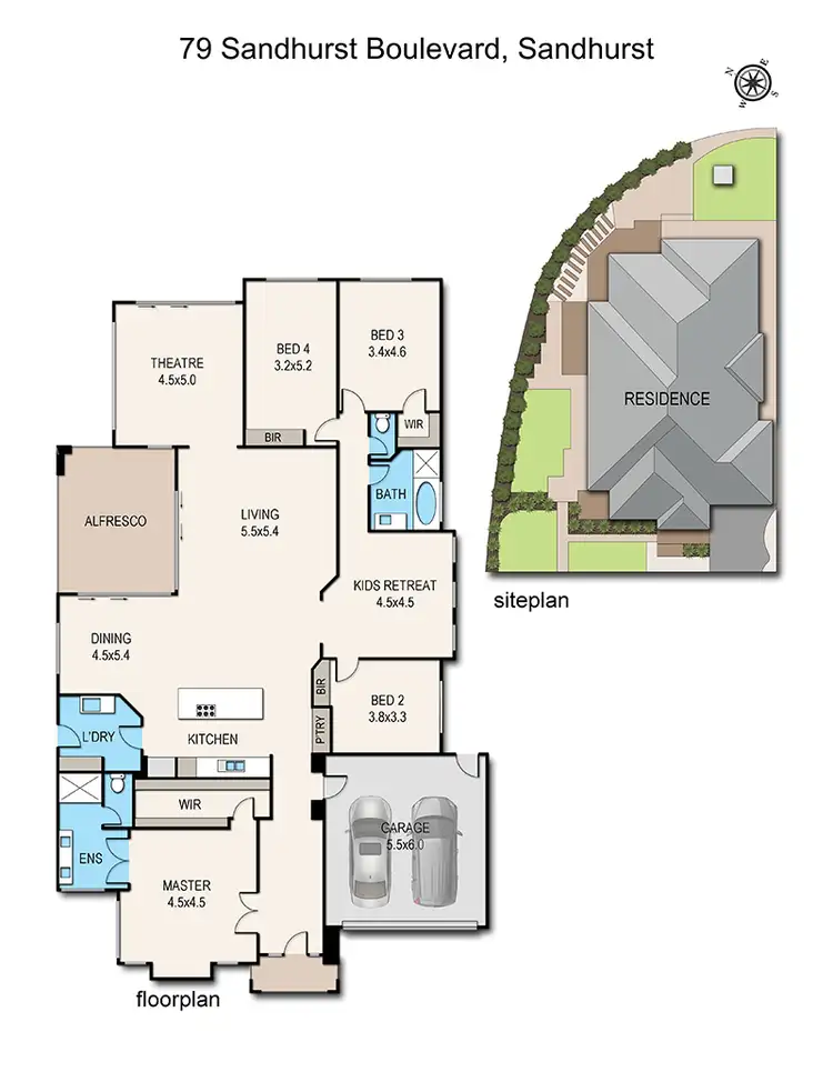 Floorplan of Homely house listing, 79 Sandhurst Boulevard, Sandhurst VIC 3977