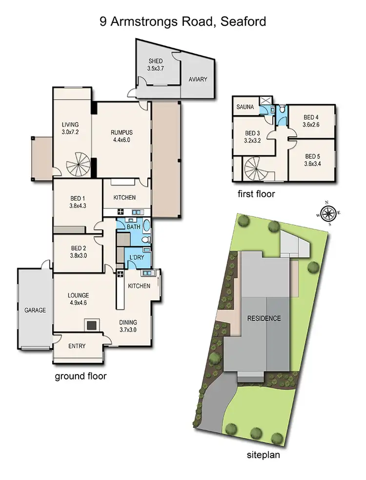 Floorplan of Homely house listing, 9 Armstrongs Road, Seaford VIC 3198