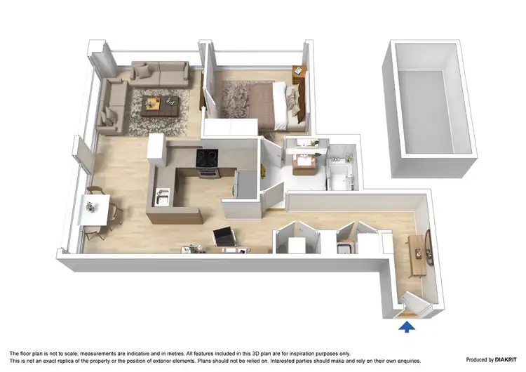 Floorplan of Homely apartment listing, 1206/172 William Street, Melbourne VIC 3000