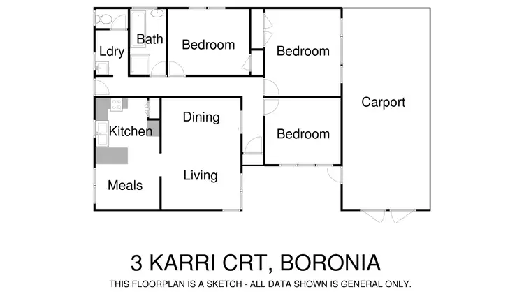 Floorplan of Homely house listing, 3 Karri Court, Boronia VIC 3155