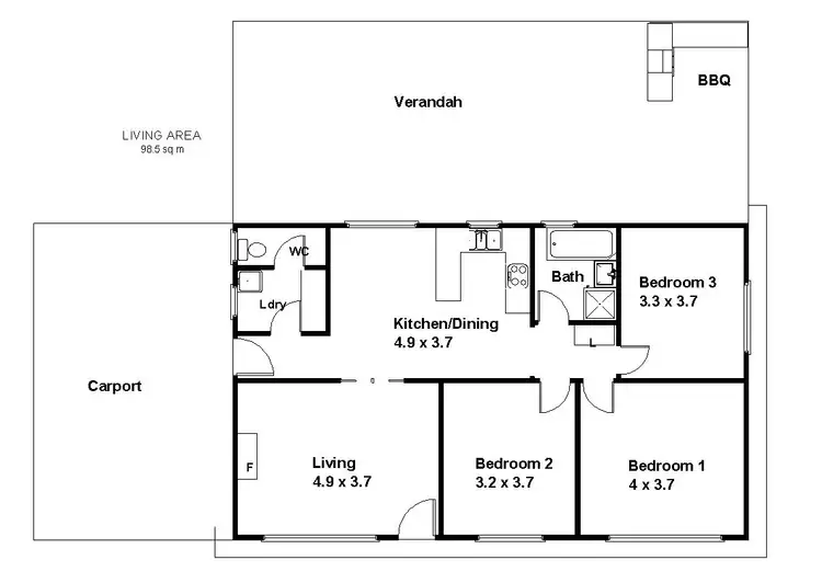 Floorplan of Homely house listing, 20 Second Street, Loxton SA 5333