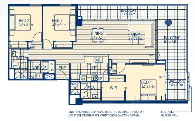 Floorplan of Homely apartment listing, 23/1 Harper Terrace, South Perth WA 6151