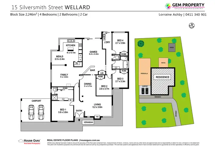 Floorplan of Homely house listing, 15 Silversmith, Wellard WA 6170