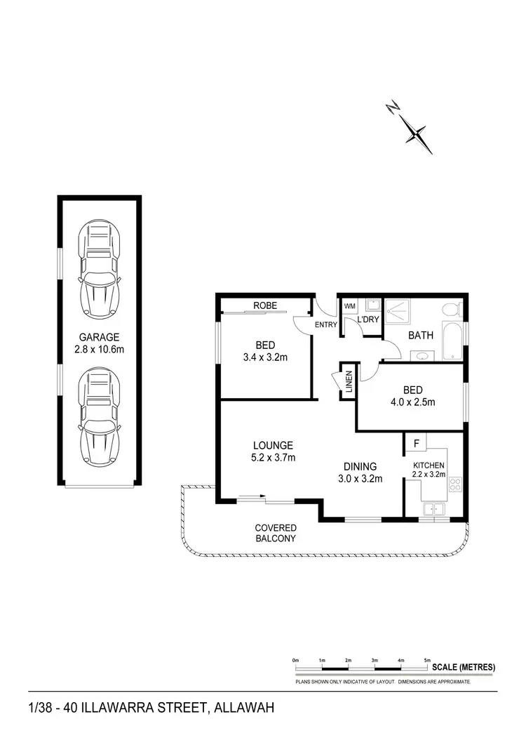 Floorplan of Homely unit listing, 1/38-40 Illawarra Street, Allawah NSW 2218