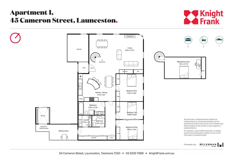 Floorplan of Homely house listing, 1/45 Cameron Street, Launceston TAS 7250