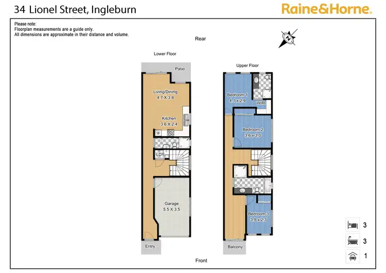 Floorplan of Homely semi-detached listing, LOT 64 Lionel street, Ingleburn NSW 2565