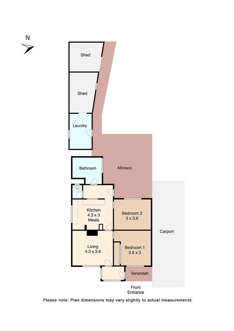 Floorplan of Homely house listing, 36 Charlotte Street, Sebastopol VIC 3356