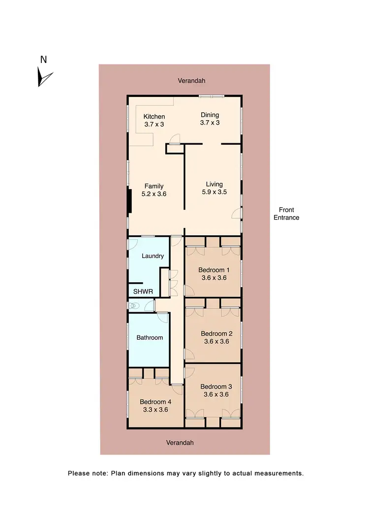 Floorplan of Homely house listing, 94 Clarendon-Lal Lal Road, Clarendon VIC 3352
