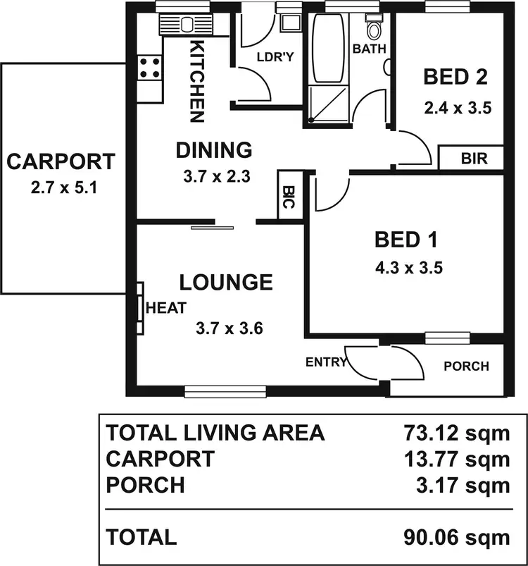 Floorplan of Homely unit listing, 4/32 Hereford Avenue, Trinity Gardens SA 5068
