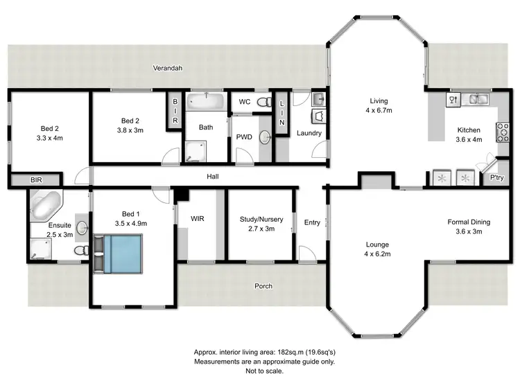 Floorplan of Homely house listing, 12 James Court, Rutherglen VIC 3685