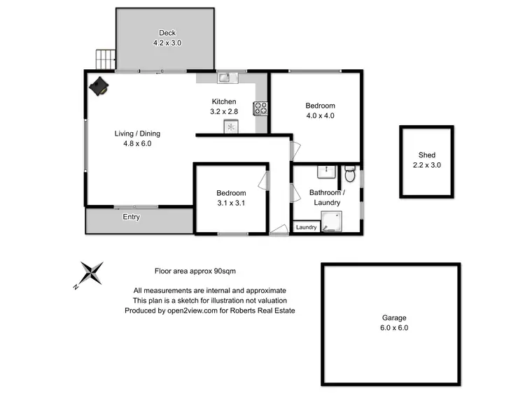 Floorplan of Homely house listing, 4 Falcon Street, Primrose Sands TAS 7173