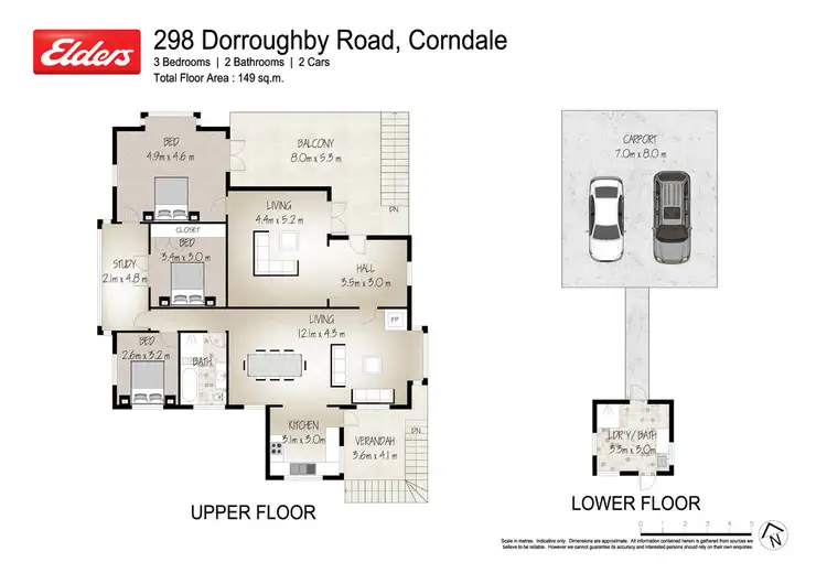 Floorplan of Homely rural property listing, 298 Dorroughby Road, Corndale NSW 2480