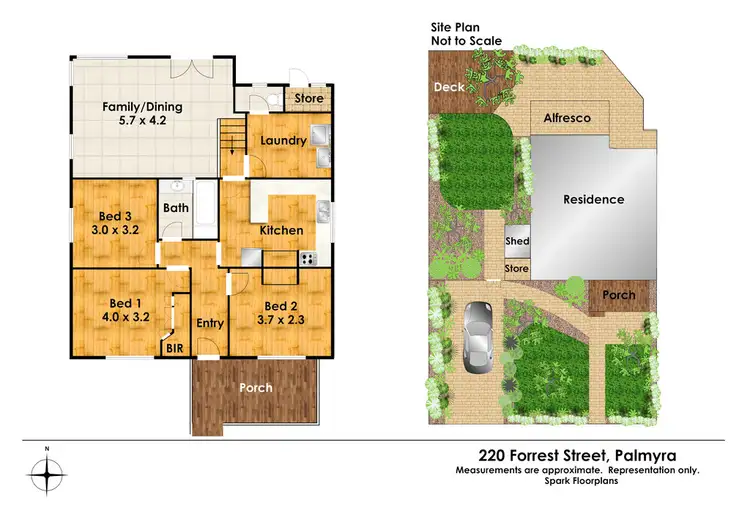 Floorplan of Homely house listing, 220 Forrest Street, Palmyra WA 6157