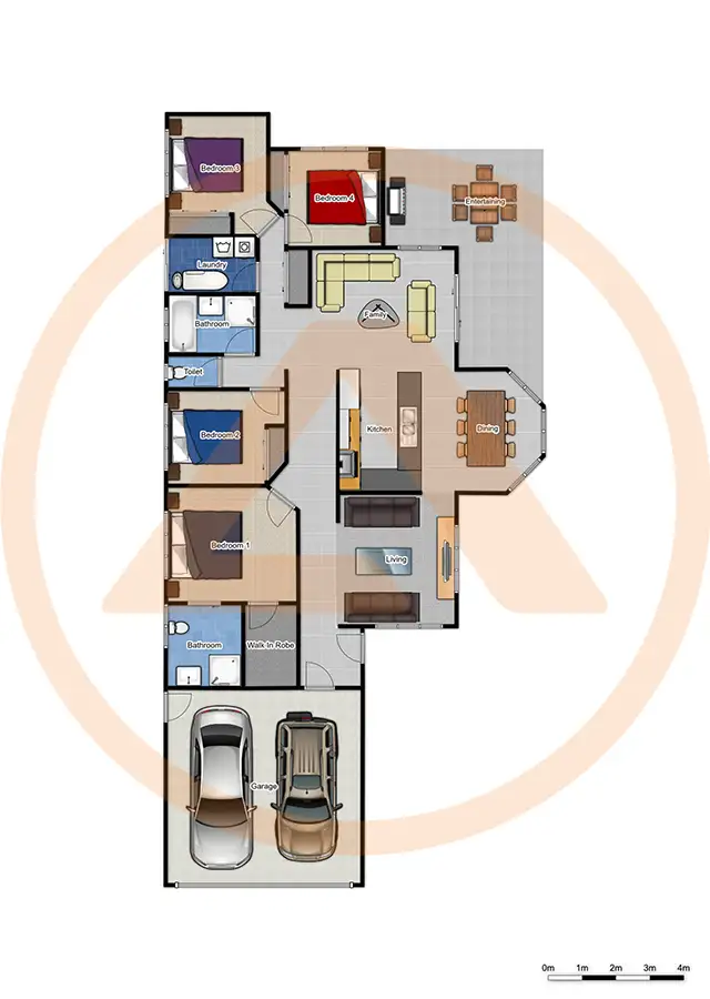 Floorplan of Homely house listing, 10 Carnegie Close, Parkinson QLD 4115