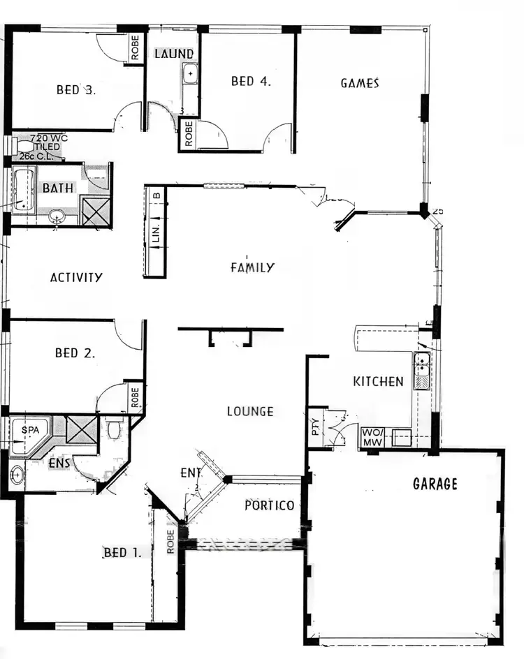 Floorplan of Homely house listing, 46 Gundaring Turn, Canning Vale WA 6155