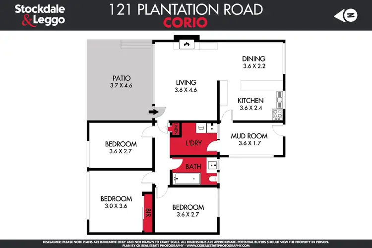 Floorplan of Homely house listing, 121 Plantation Rd, Corio VIC 3214