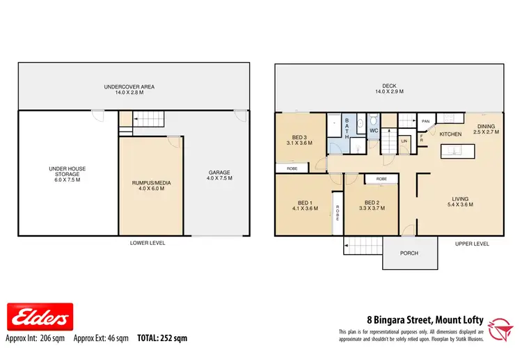 Floorplan of Homely house listing, 8 Bingara Street, Mount Lofty QLD 4350