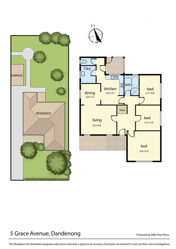 Floorplan of Homely house listing, 5 Grace Avenue, Dandenong VIC 3175