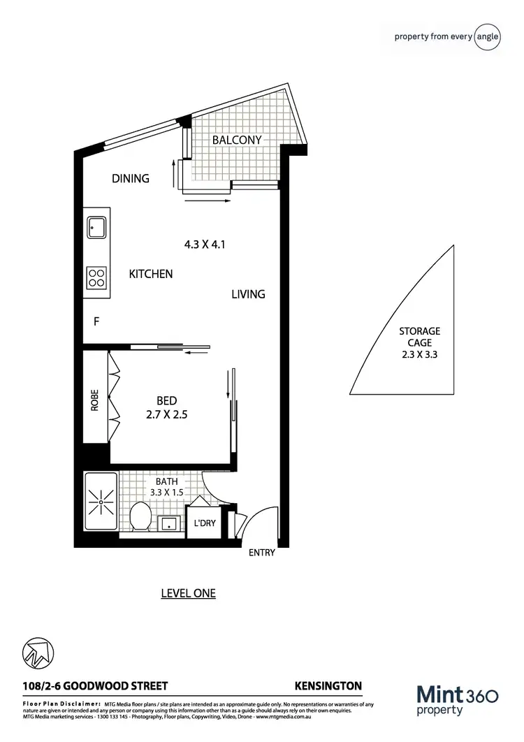 Floorplan of Homely apartment listing, 108/2-6 Goodwood Street, Kensington NSW 2033