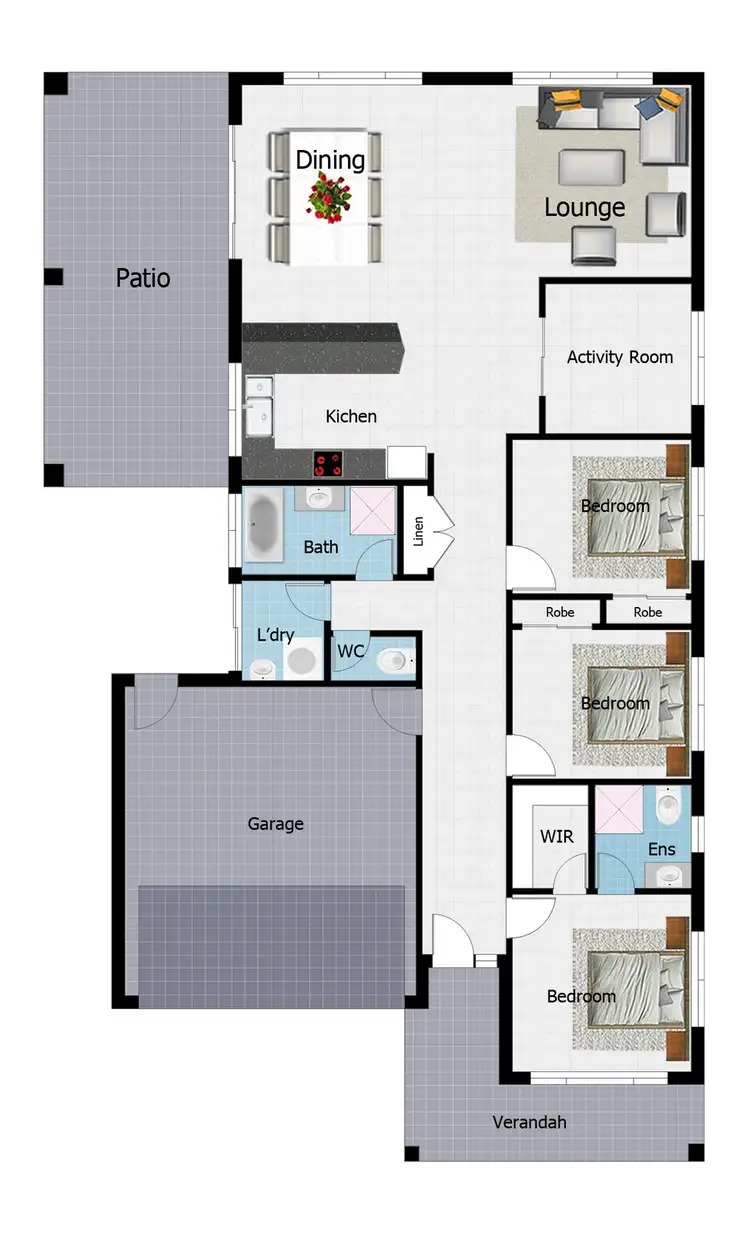 Floorplan of Homely house listing, 6 Ningaloo Crescent, Burdell QLD 4818