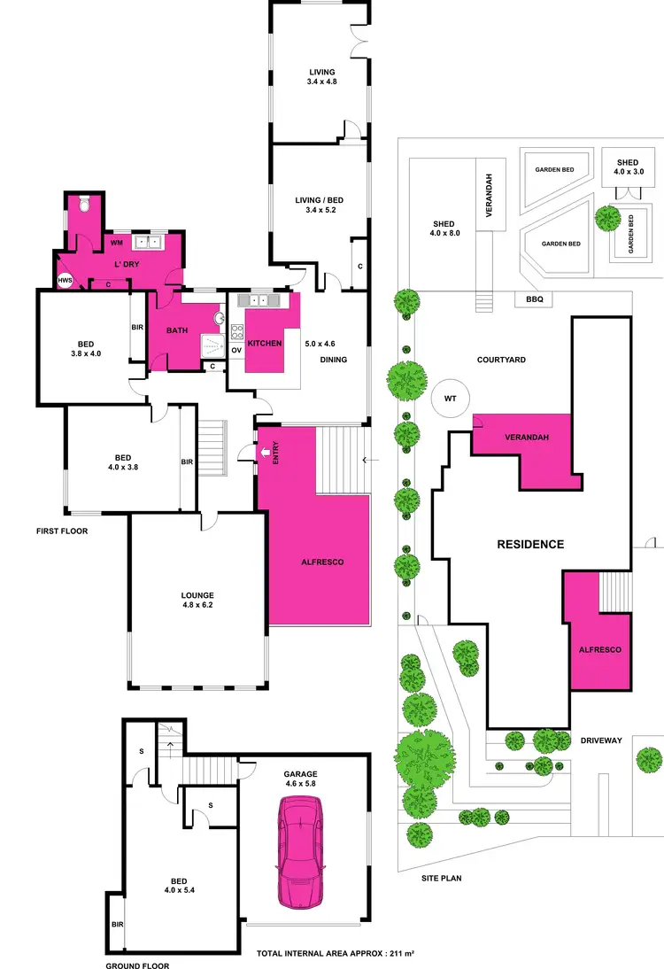 Floorplan of Homely house listing, 32 Belle Vue Avenue, Highton VIC 3216