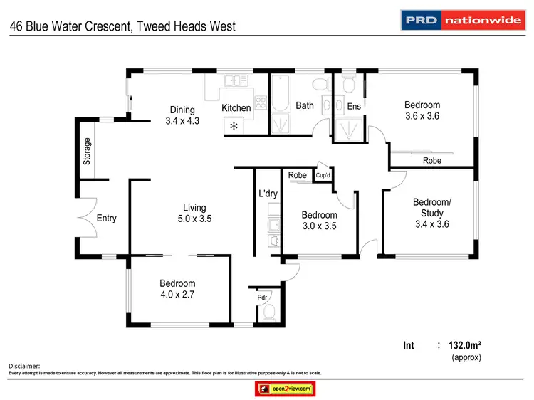 Floorplan of Homely house listing, 46 Blue Waters Crescent, Tweed Heads West NSW 2485
