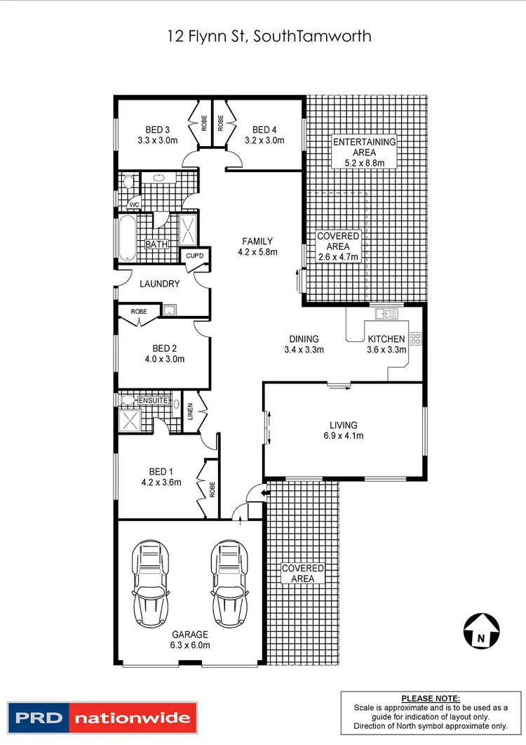 Floorplan of Homely house listing, 12 Flynn Street, Tamworth NSW 2340