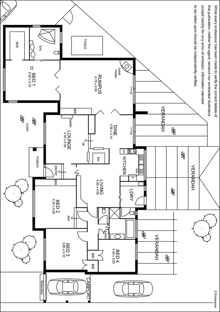 Floorplan of Homely house listing, 2 Endurance Street, Vista SA 5091