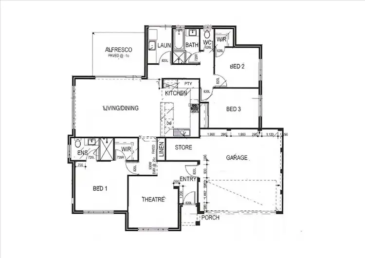 Floorplan of Homely unit listing, Unit 1/4 Fernan Road, High Wycombe WA 6057