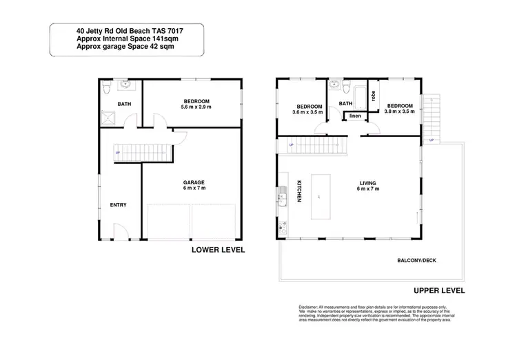Floorplan of Homely house listing, 40 Jetty Road, Old Beach TAS 7017