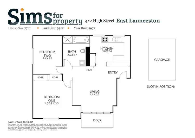Floorplan of Homely unit listing, 4/2 High Street, East Launceston TAS 7250