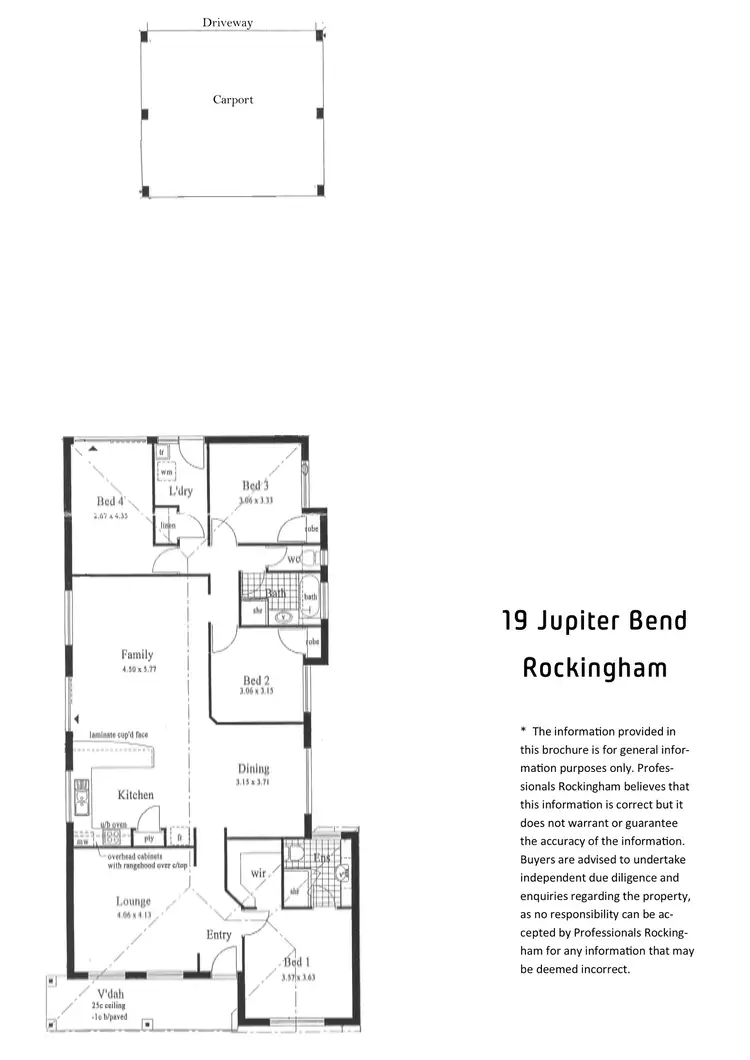 Floorplan of Homely house listing, 19 Jupiter Bend, Rockingham WA 6168
