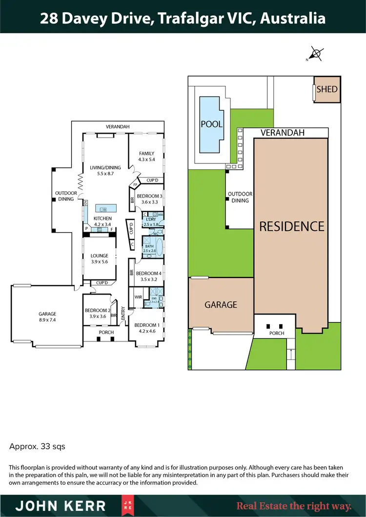 Floorplan of Homely house listing, 28 Davey Drive, Trafalgar VIC 3824