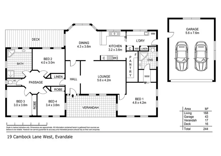 Floorplan of Homely house listing, 19 Cambock Lane West, Evandale TAS 7212