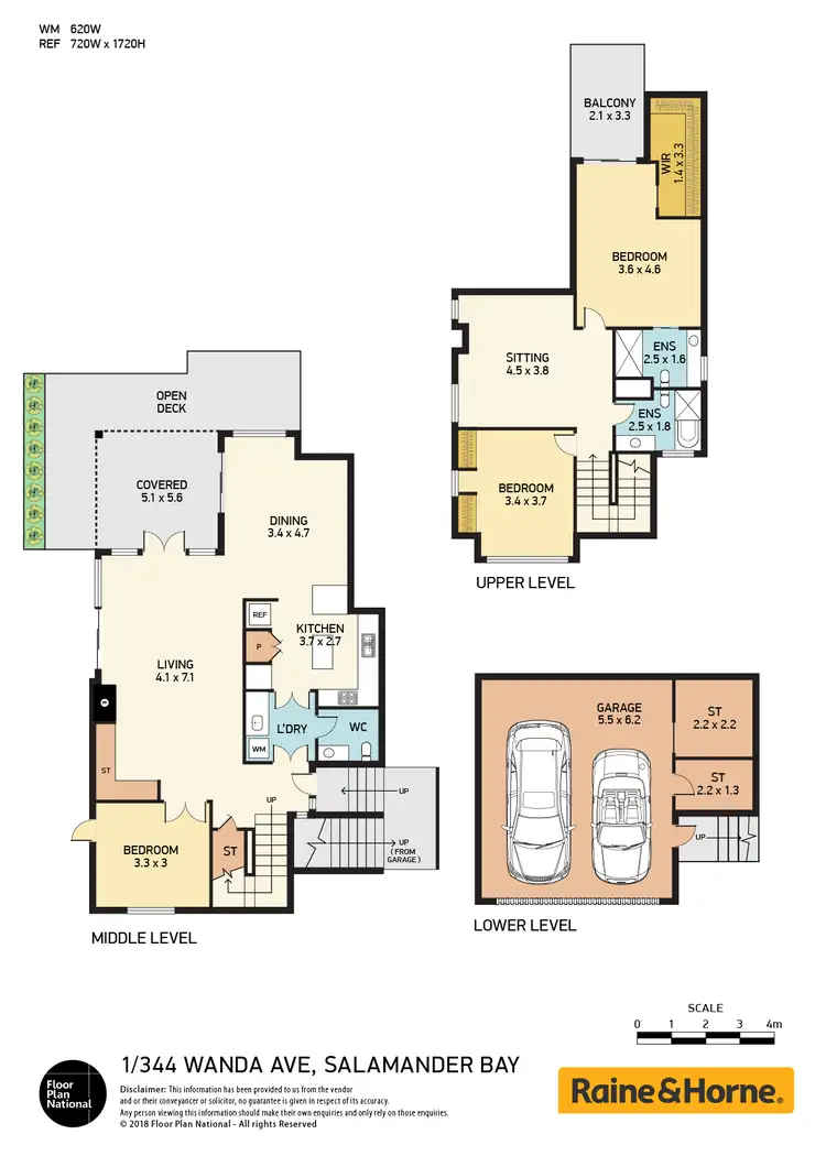 Floorplan of Homely semi-detached listing, 1/ 344 Wanda Avenue, Salamander Bay NSW 2317