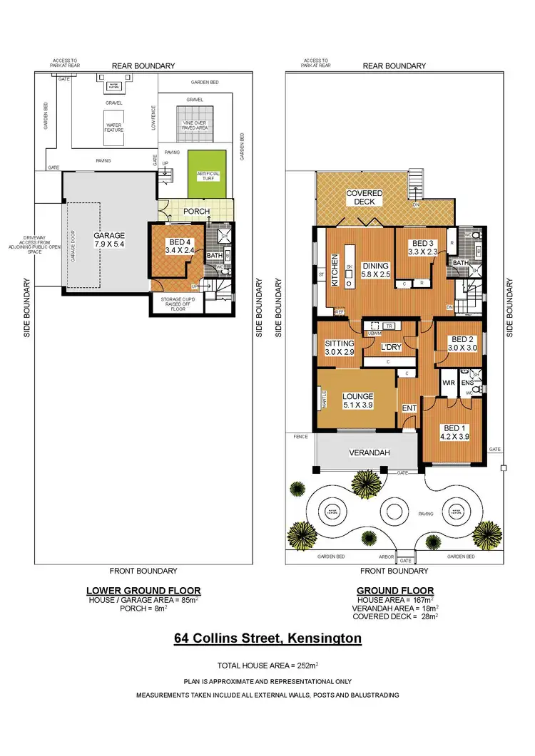 Floorplan of Homely house listing, 64 Collins St, Kensington WA 6151