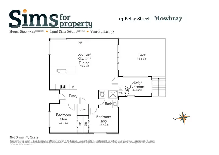 Floorplan of Homely house listing, 14 Betsy Street, Mowbray TAS 7248