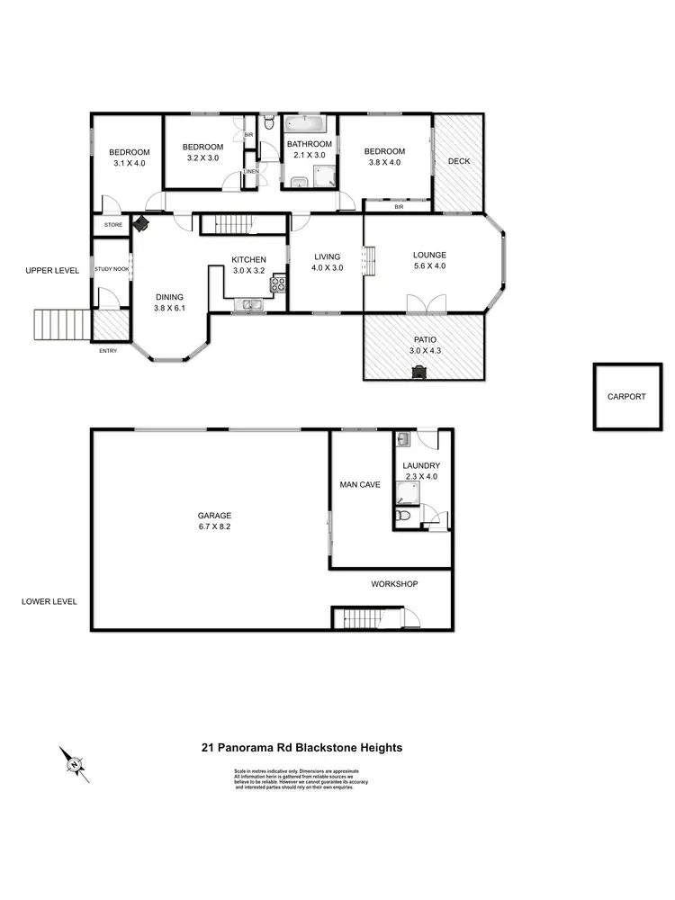 Floorplan of Homely house listing, 21 Panorama Road, Blackstone Heights TAS 7250