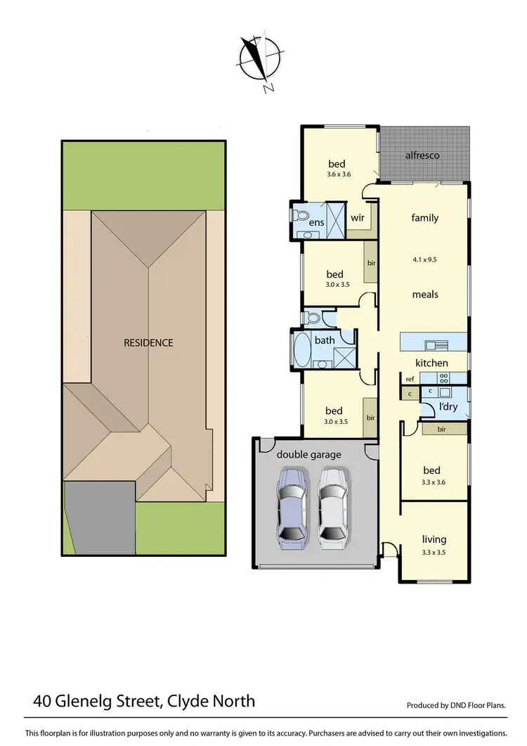 Floorplan of Homely house listing, 40 Glenelg Street, Clyde North VIC 3978
