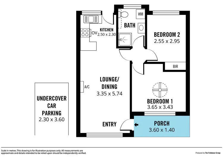 Floorplan of Homely unit listing, 6/36 Hillier Road, Morphett Vale SA 5162