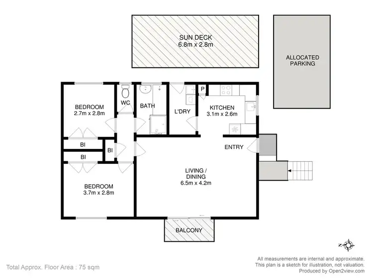 Floorplan of Homely house listing, 4/73 Lennox Avenue, Lutana TAS 7009