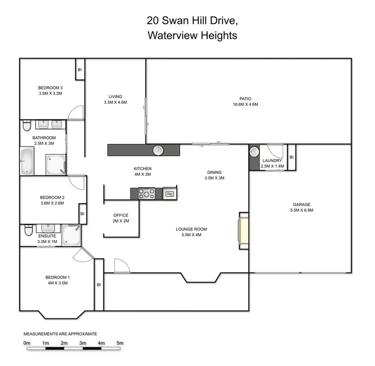 Floorplan of Homely house listing, 20 Swan Hill Drive, Waterview Heights NSW 2460
