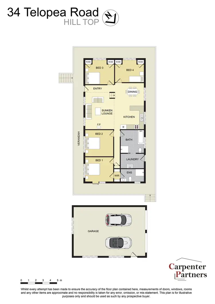 Floorplan of Homely house listing, 34 Telopea Road, Hill Top NSW 2575
