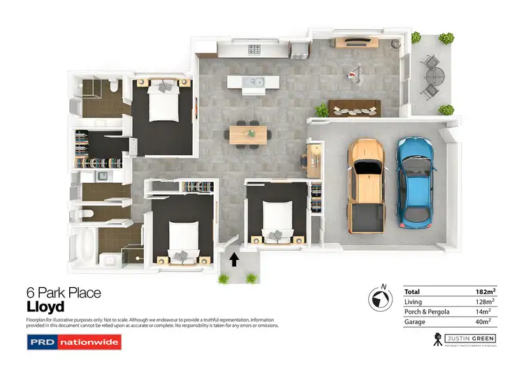 Floorplan of Homely house listing, 6 Park Place, Lloyd NSW 2650