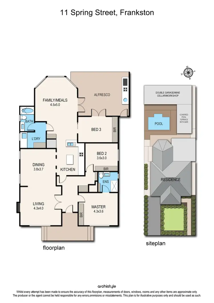 Floorplan of Homely house listing, 11 Spring Street, Frankston VIC 3199