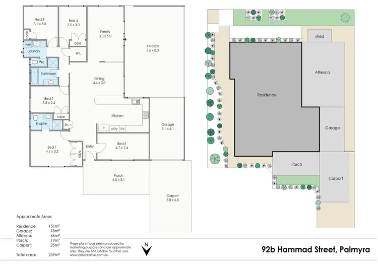 Floorplan of Homely house listing, 92B Hammad Street, Palmyra WA 6157